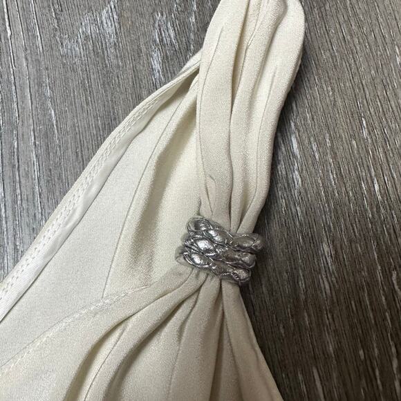 Jay Godfrey One Shoulder Silk Blend Dress - Picture 4 of 7